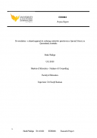 De-escalation – a shared approach to reducing restrictive practices in a Special School in Queensland, Australia by Heidi Phillips